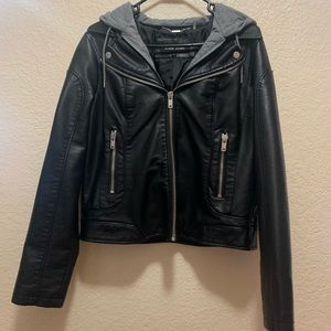 NWT Black Rivet Faux Leather Jacket